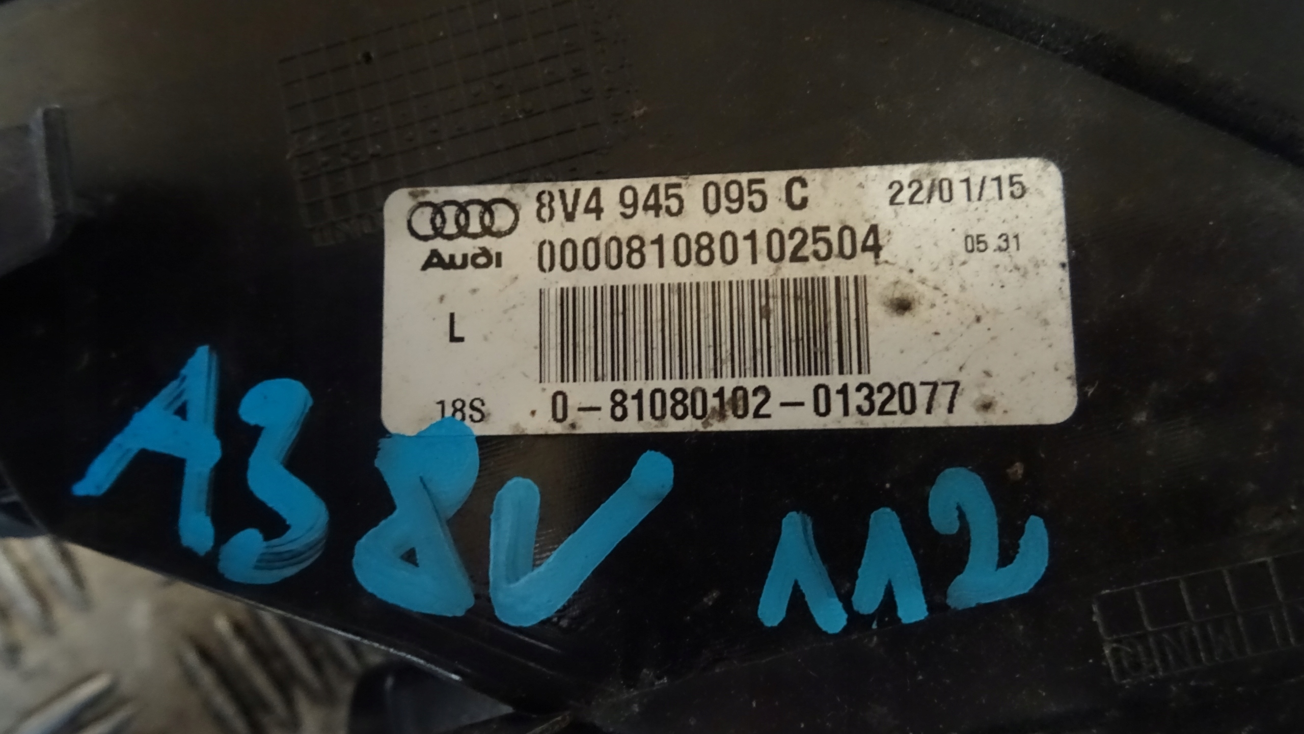 light left rear part AUDI A3 8V SPORTBACK 8V4945095C