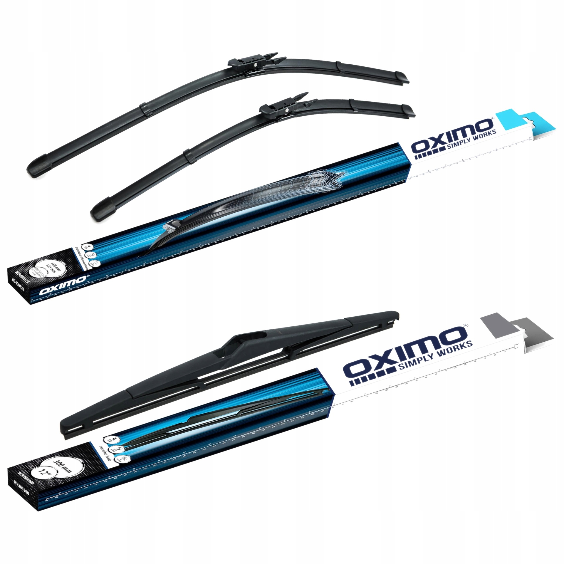 Wycieraczki do szyb Oximo Nissan Qashqai (J10/+2) 07/02-14/04 Przód+tył
