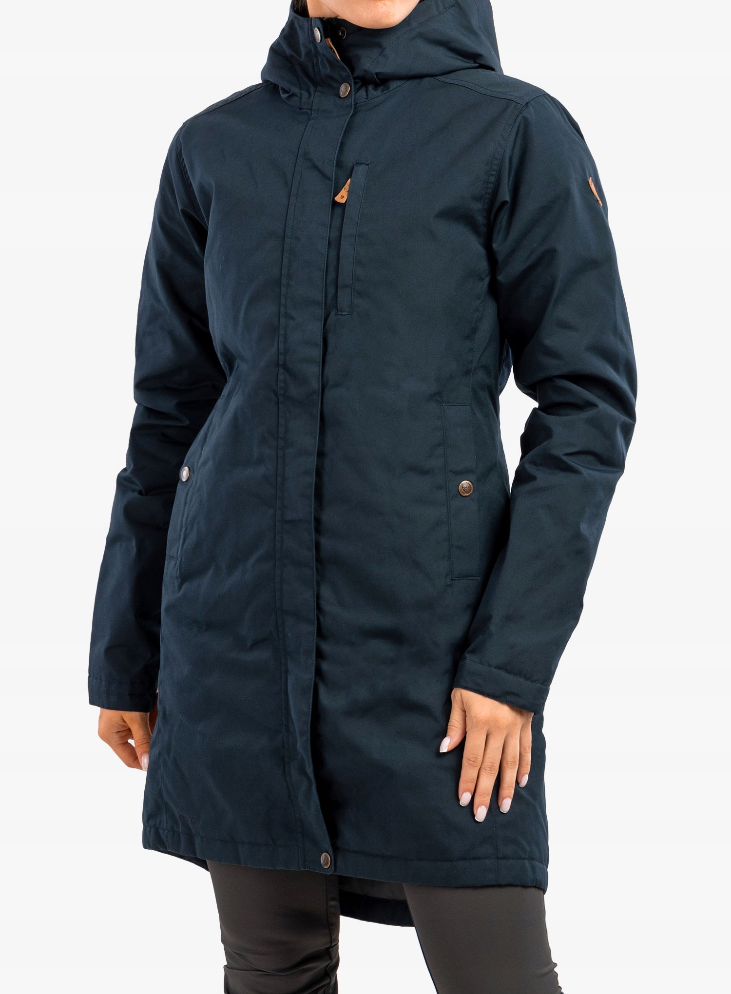 Dámský kabát Fjallraven Kiruna Padded Parka tmavě modrý Xs