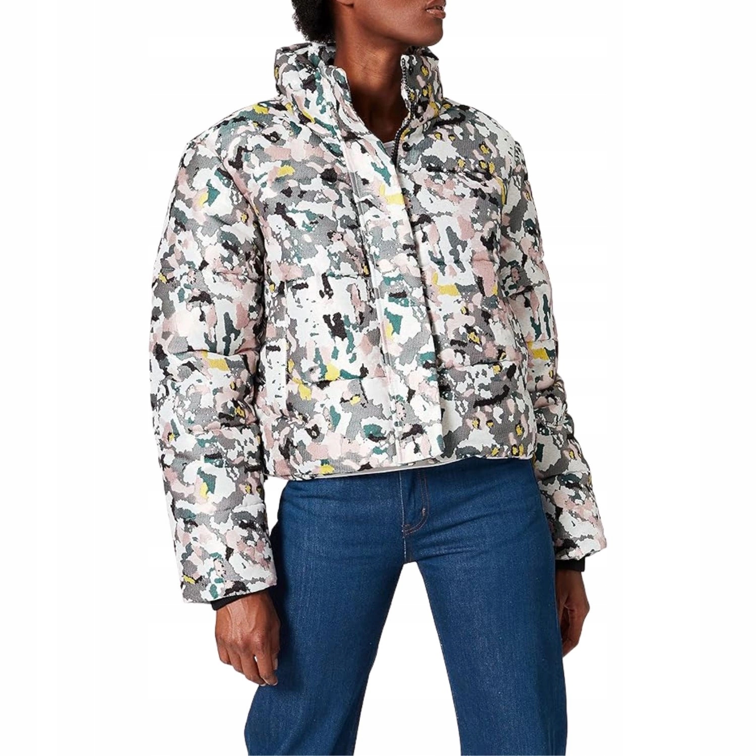 Dámská Zimní bunda Superdry , péřová, prošívaná, barevná, teplá, vel. 42