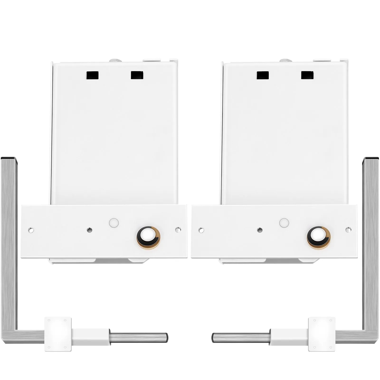 Mechanismus zvedáku horizontální skládací postelový set Queen/Twin bílý 0.9-1.2 m