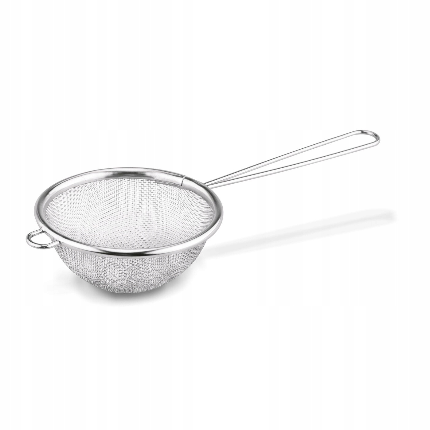 Drobne SITKO DO HERBATY ziół STALOWE MAŁE uchwyt