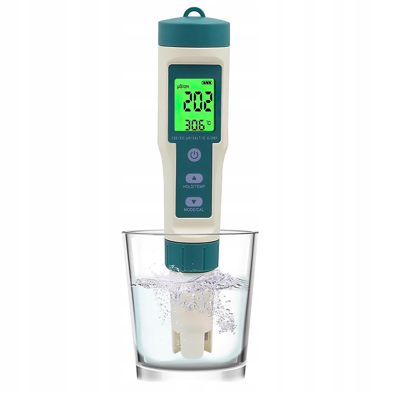 Tester jakości wody 8 w 1, miernik TDS/pH/EC/zasolenia/temperatury