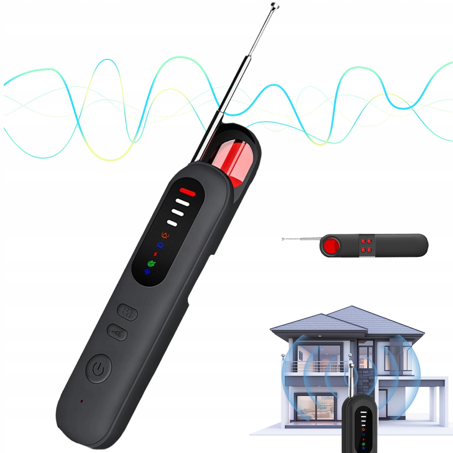 WYKRYWACZ URZĄDZENIE PODSŁUCHOWE ANTY SZPIEG GPS DOKŁADNY NOWOŚĆ 5V 500mah