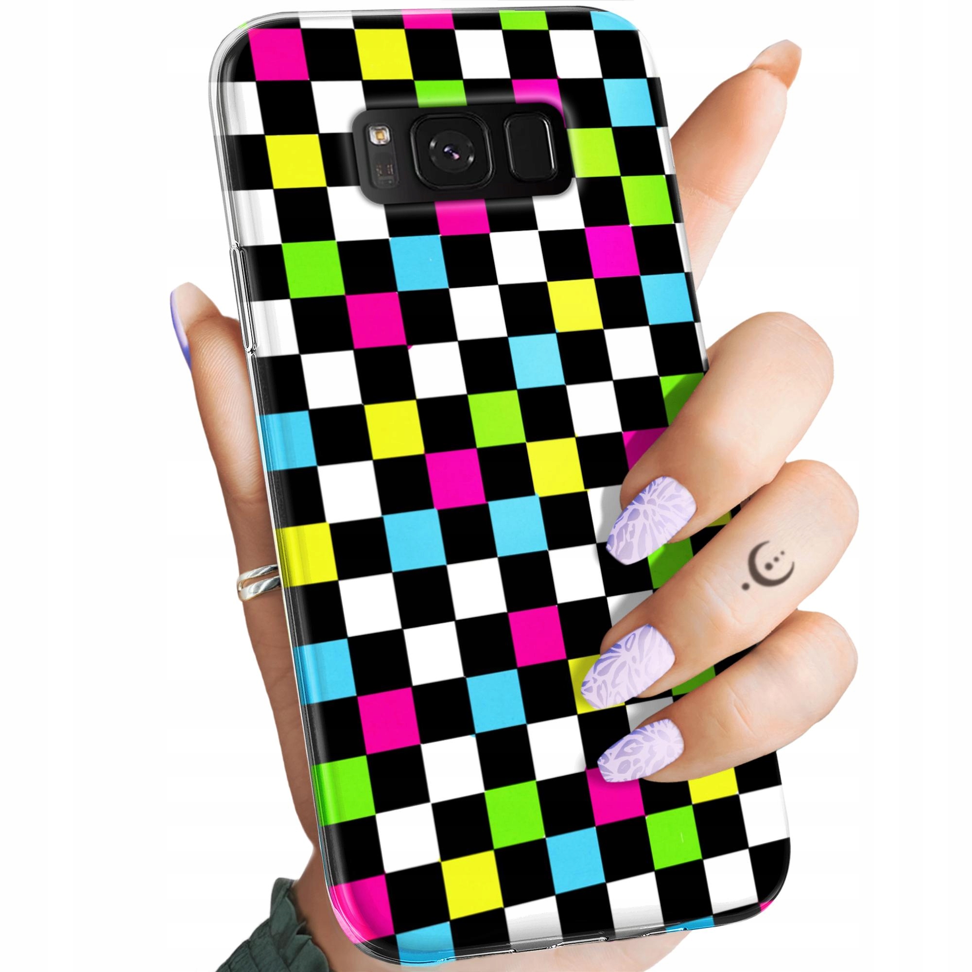 ETUI DO SAMSUNG GALAXY S8 WZORY KRATKA KRATKI KRATA OBUDOWA POKROWIEC CASE