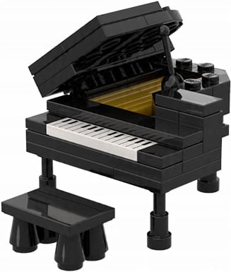 

Fortepian mały zestaw muzyczny z klocków Lego