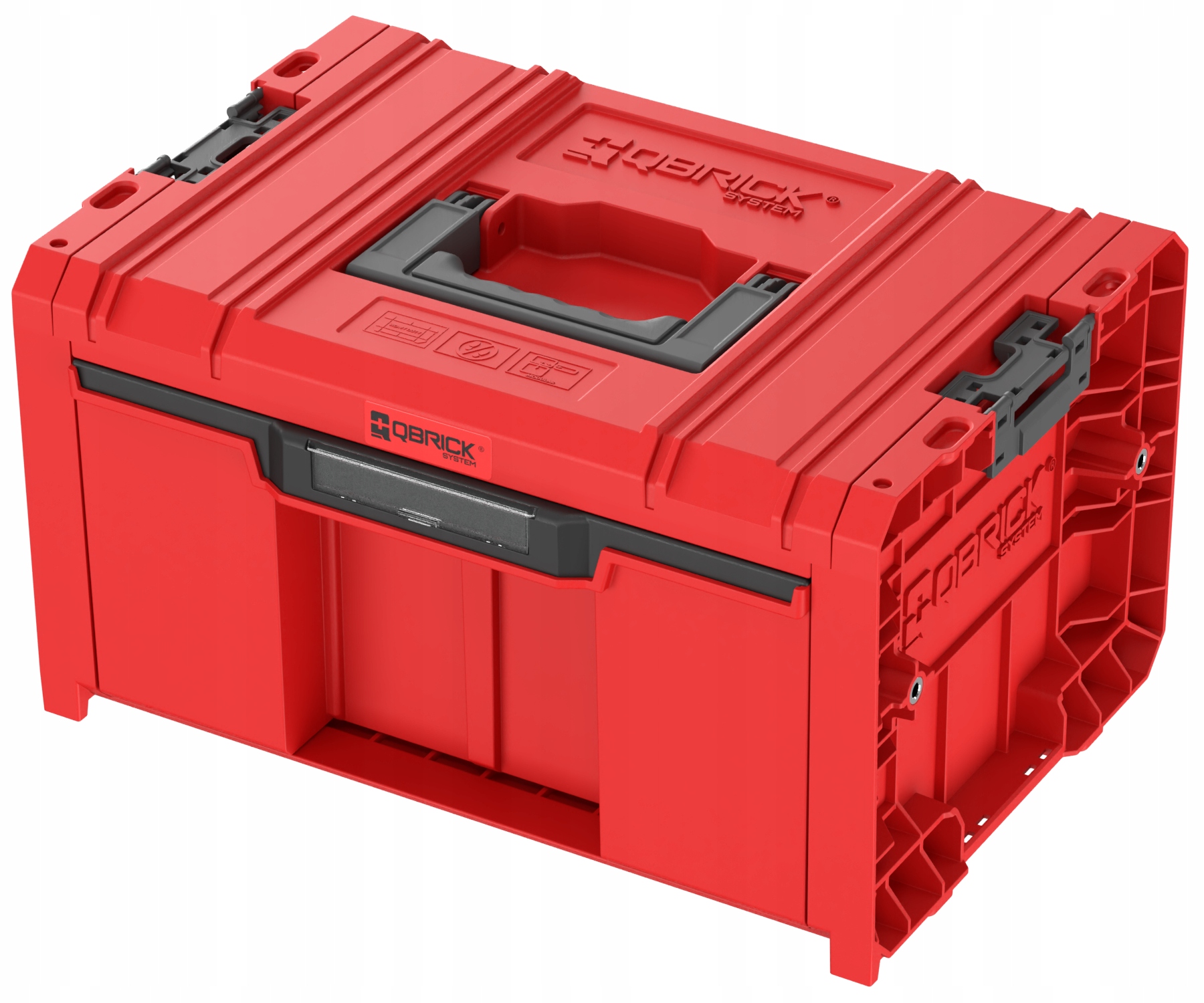 Skrzynia narzędziowa z szufladą Qbrick Pro Drawer 1 Toolbox 2.0 Basic Red