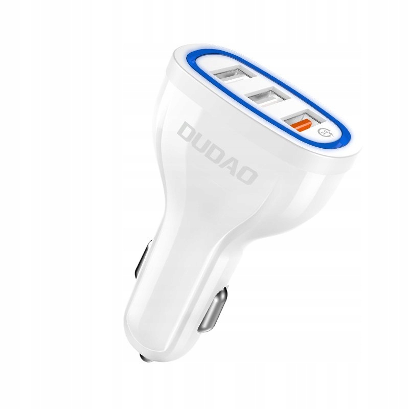Dudao ładowarka samochodowa szybkie ładowanie 3.0 QC3.0 2.4A 18W 3x Usb R7S