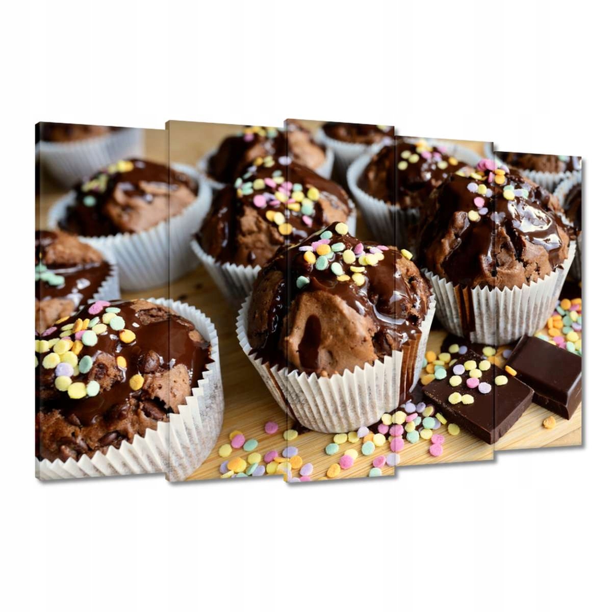 Obrazy 150x95 Čokoládové muffiny s nutellou