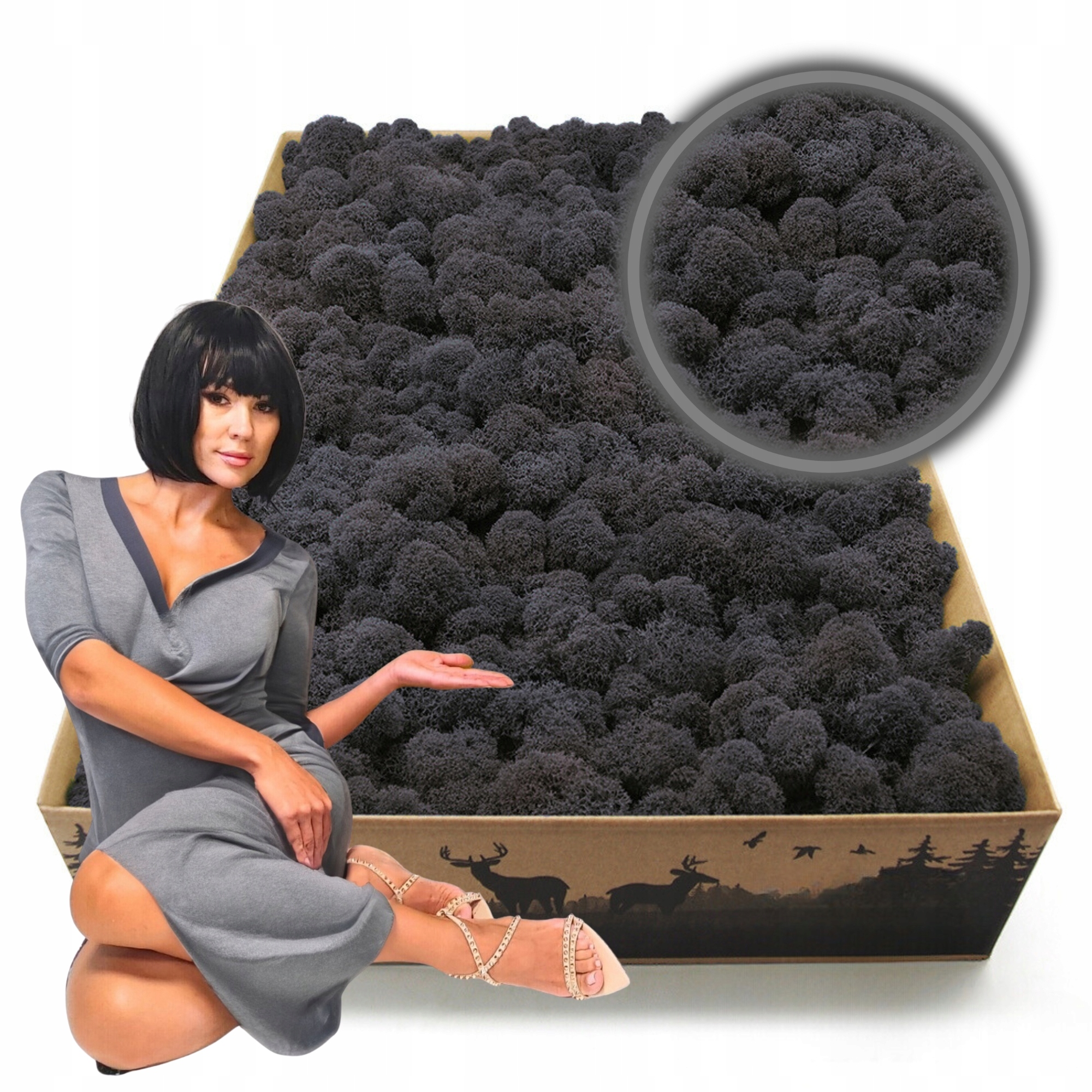 Mech Chrobotek Reniferový finský 2kg Čištěný Premium nejvyšší kvalita