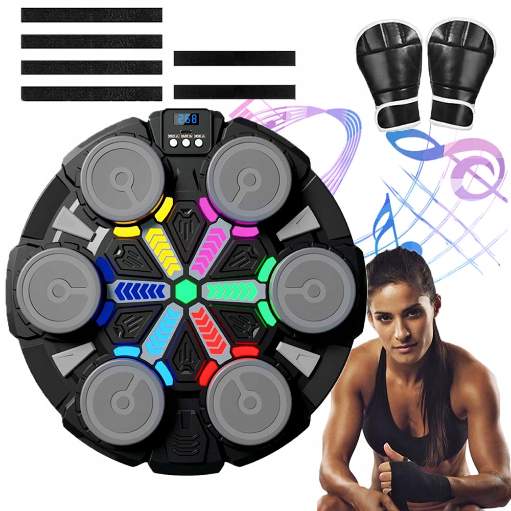 Music Boxing Machine Bluetooth Trénink v jednom s rukavicemi