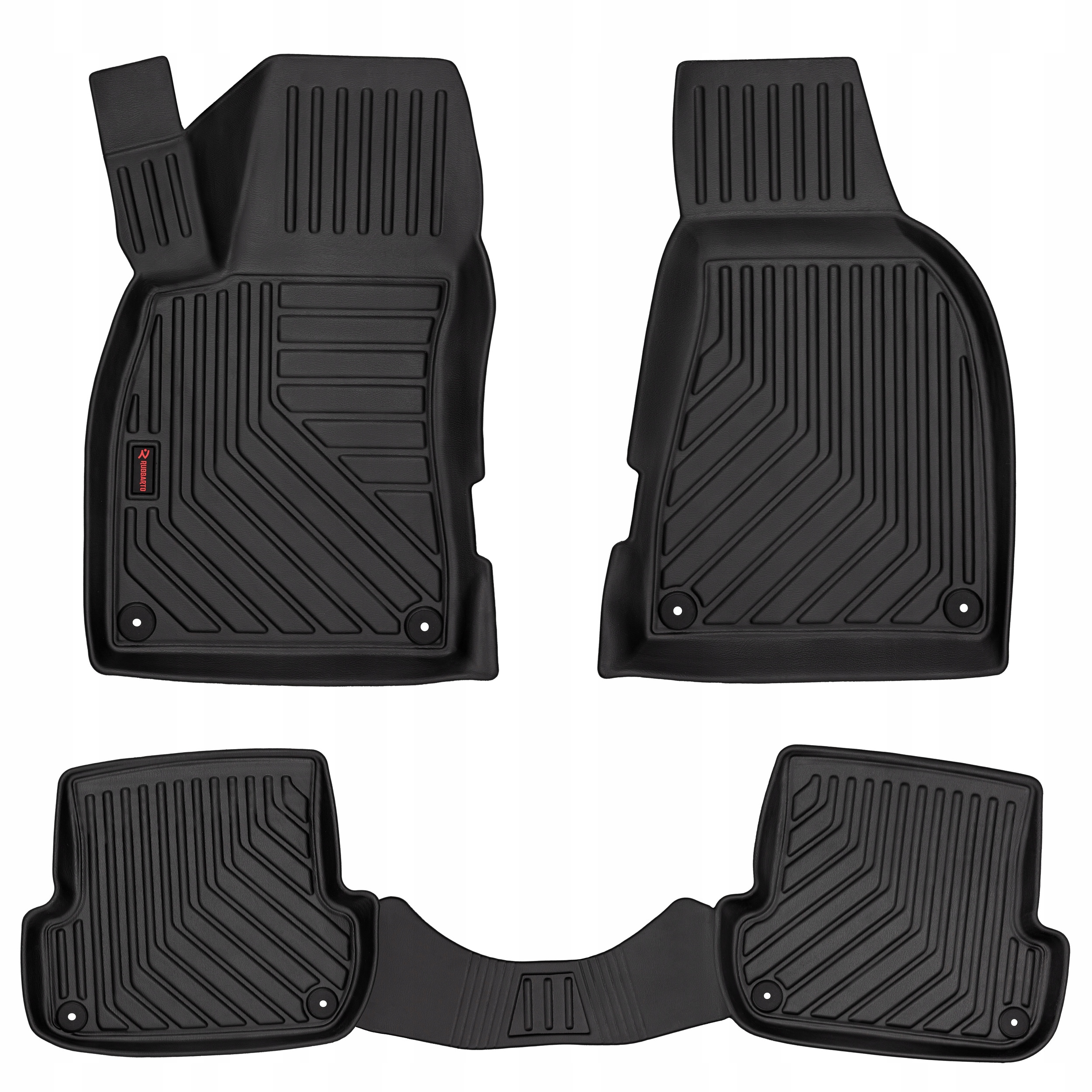 3D gumové autokoberce pre: Audi A4 B7 kabriolet (2006-2008)