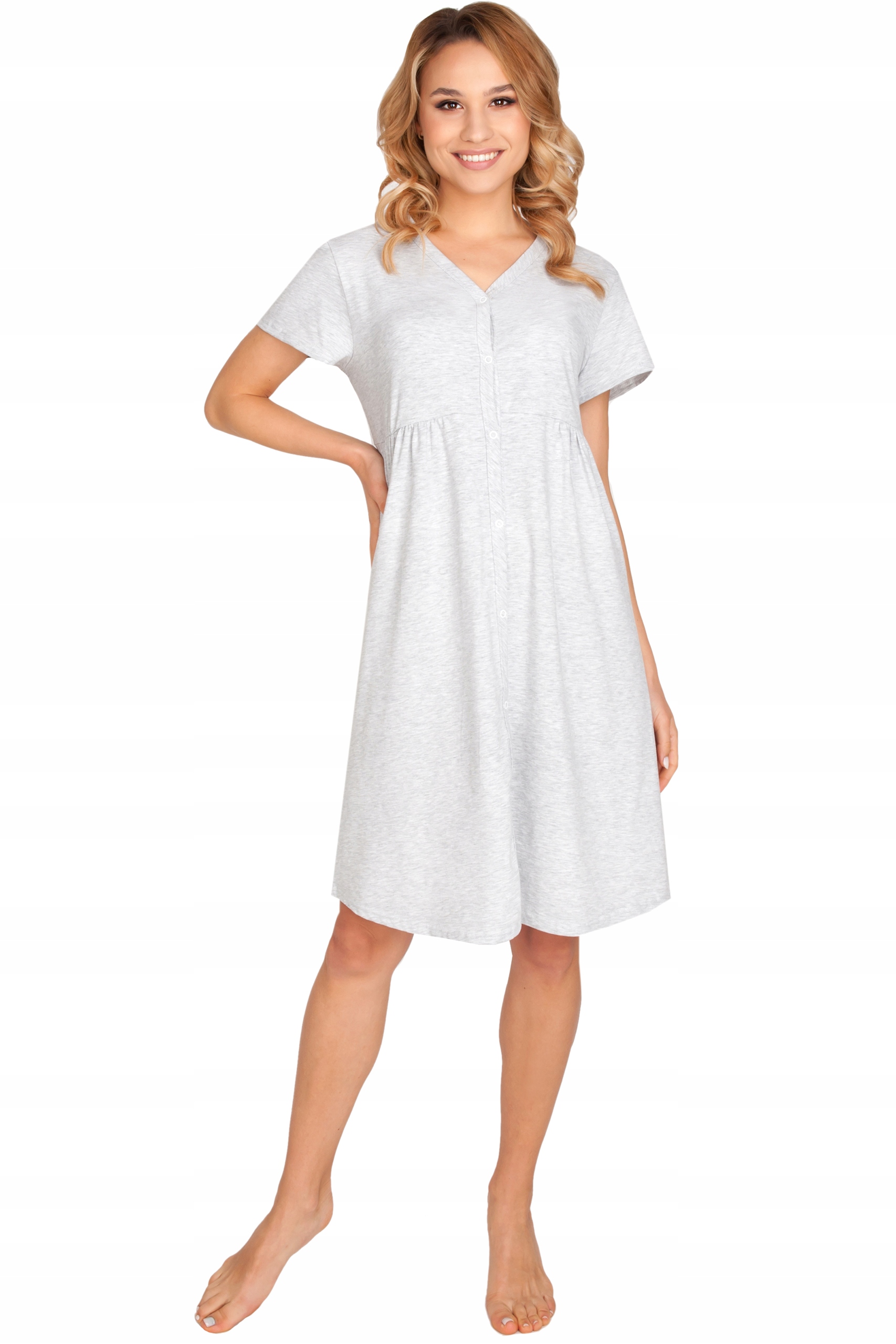 KOSZULA DO KARMIENIA SZLAFROK CIĄŻOWY KOMPLET Materiał dominujący bawełna