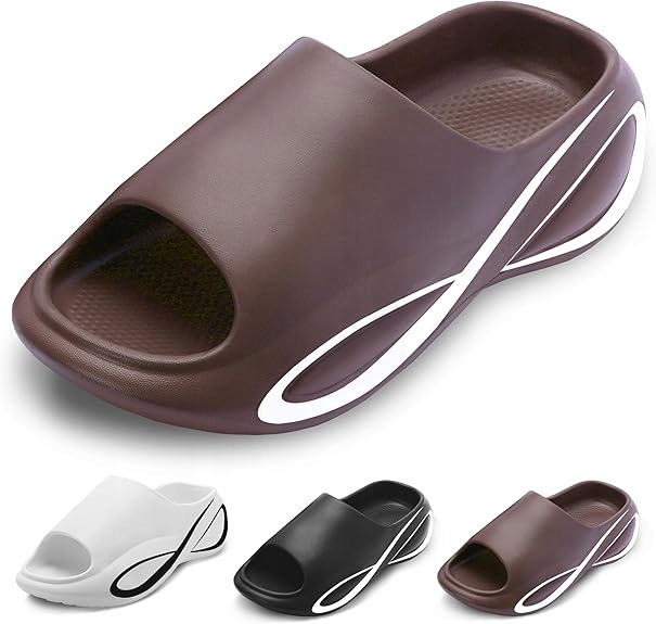 Sandały Klapki unisex materiał Eva brązowe rozmiar 40-41