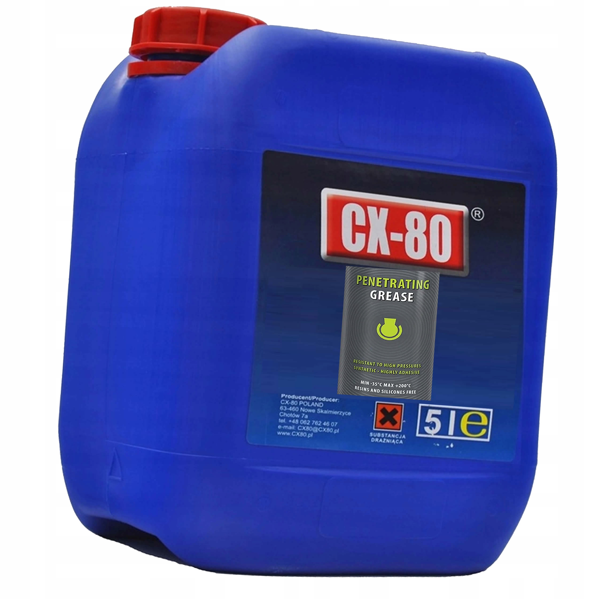 Silné Mazivo CX80 Penetrační bezbarvé 240°C 5 l