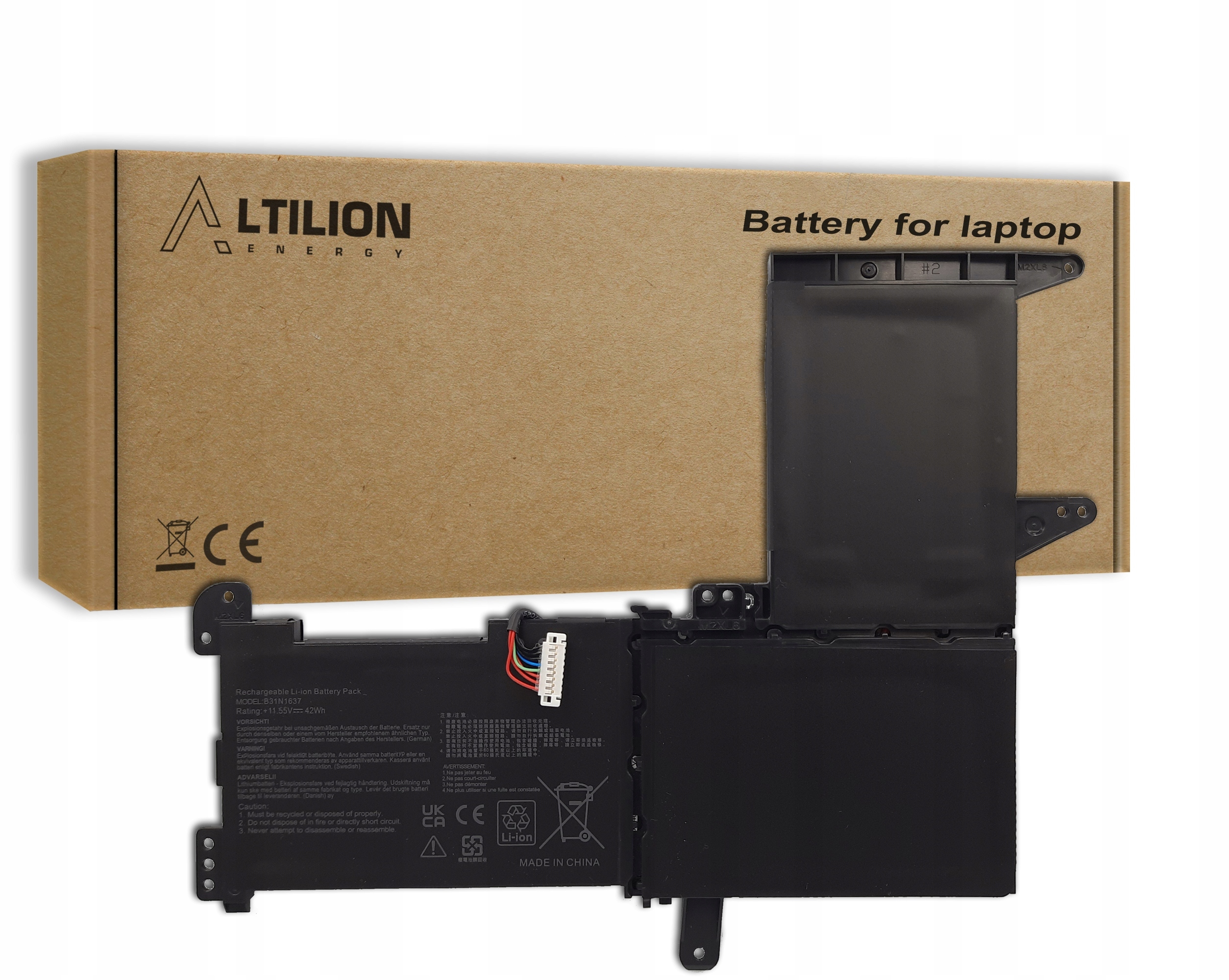 Baterie Altilion Energy B31N1637 je kompatibilní s Asusem