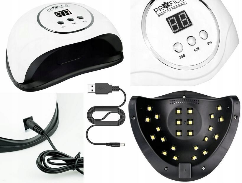 ZESTAW ŻELOWY STARTOWY DO PAZNOKCI LAMPA DUAL LED + FREZARKA Marka Satin