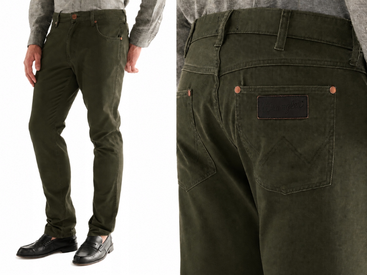 Wrangler Greensboro pánské jednoduché džínové kalhoty Deept Depths W34 L30