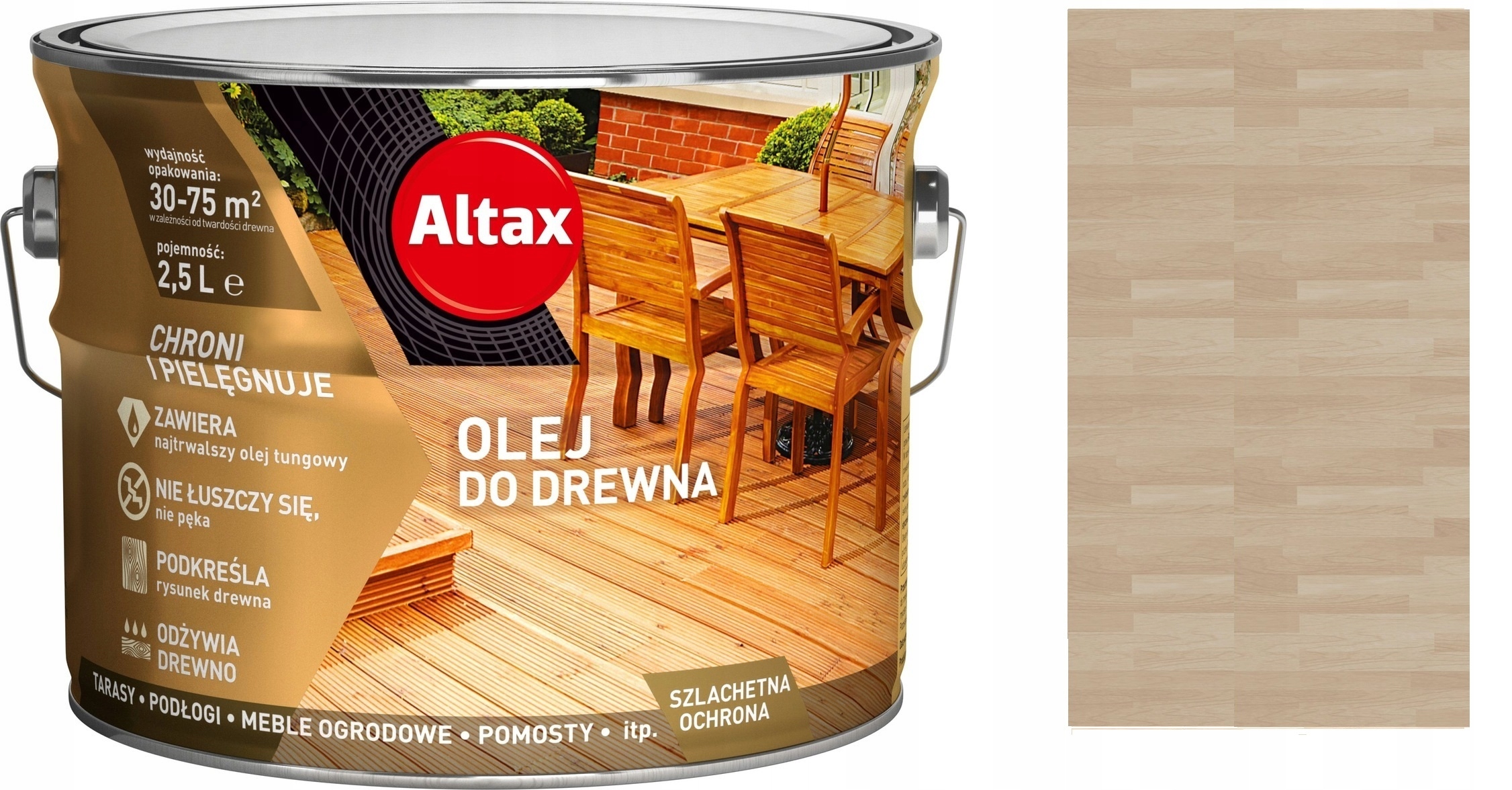 Altax Olej Na Dřevo A Terasy 2,5 L Šedý