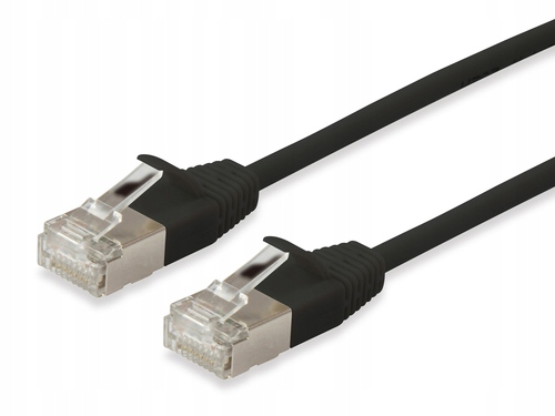 Equip 606124 kabel sieciowy 1 m Cat6a F/FTP (FFTP) Czarny