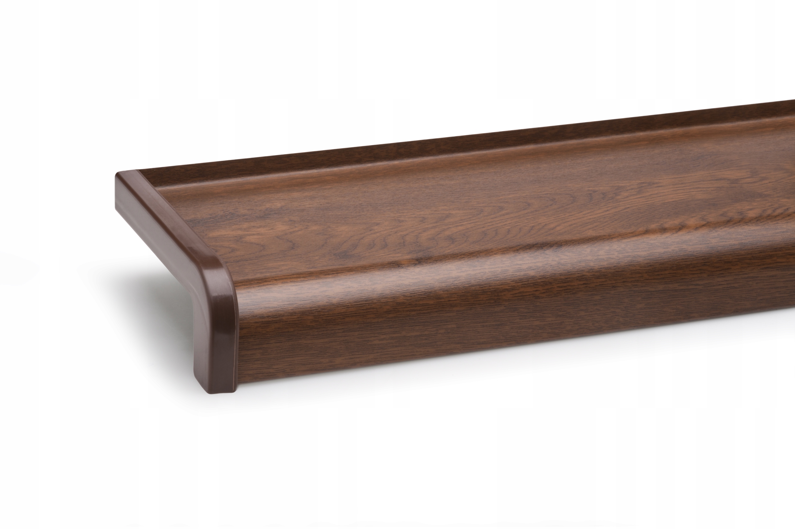 Venkovní Ocelový Parapet Dřevopodobný Ořech Softline 130 x 17,5 cm