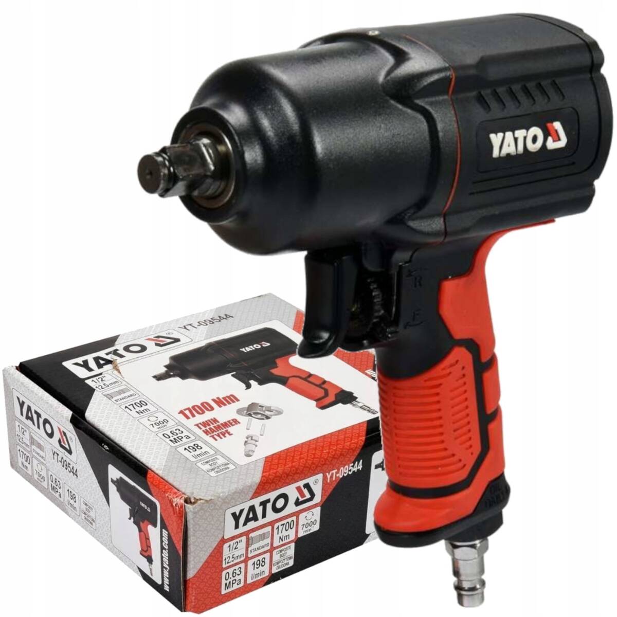 Udarowy Klucz Pneumatyczny Do Kół 1/2" 1700Nm Yato YT-09544
