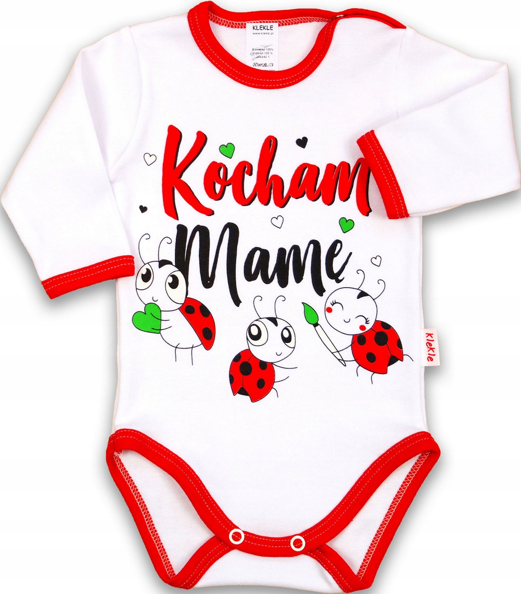 

Body Z Napisami, Duży Wybór Wzorów r 80 Klekle