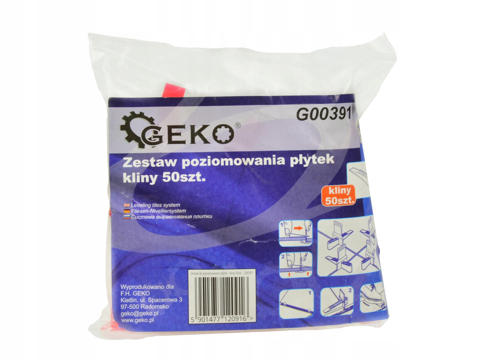 Zestaw do poziomowania płytek - kliny 50szt.  G00391 — 3