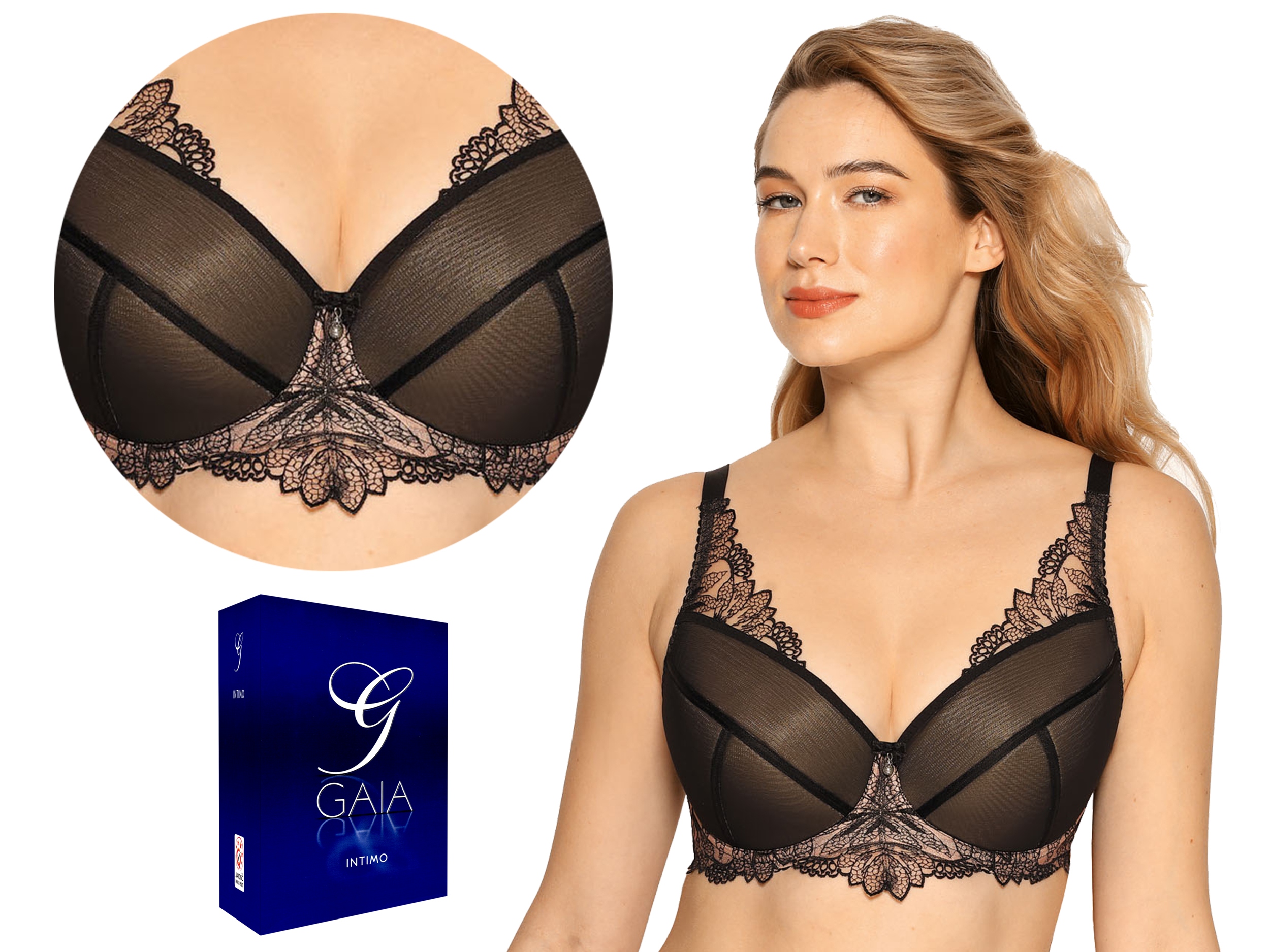 

Biustonosz Push-up Gaia 951 Belinda, d. kwiat, 70F