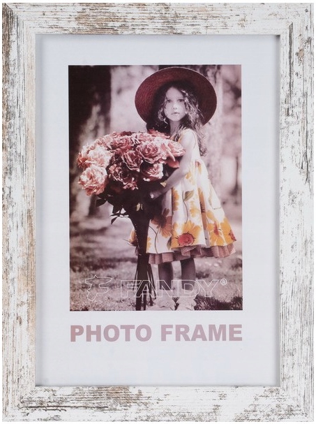 

Ramka drewniana na zdjęcie 15x21 białe drewno