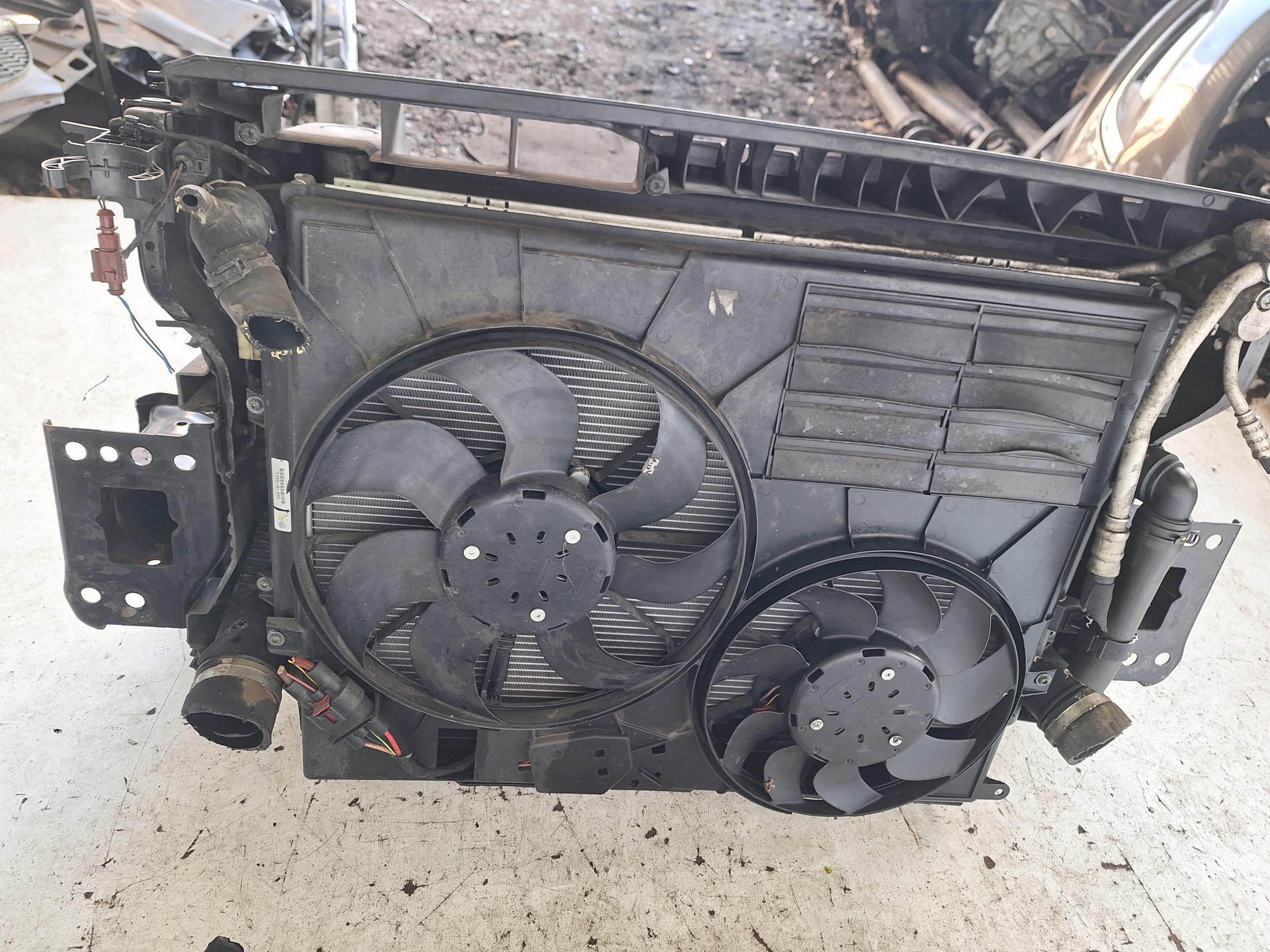 SEAT ALHAMBRA 7N 10-> support panel for radiators 2.0 TDI