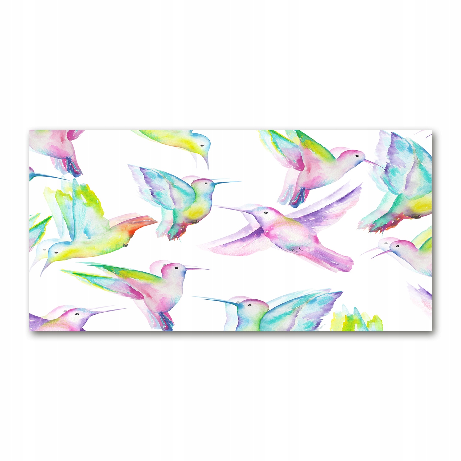 

Fotoobraz na ścianę szkło hartowane Kolibry 140x70