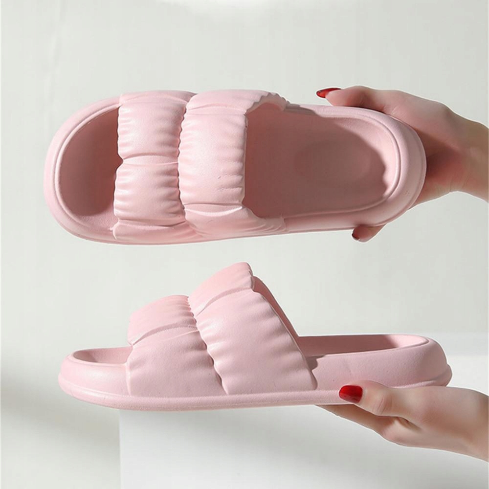 MODNE KLAPKI NA BASEN PLAŻĘ GRUBA PODESZWA PIANKA LEKKIE KAPCIE 40/41 Rozmiar 40-41