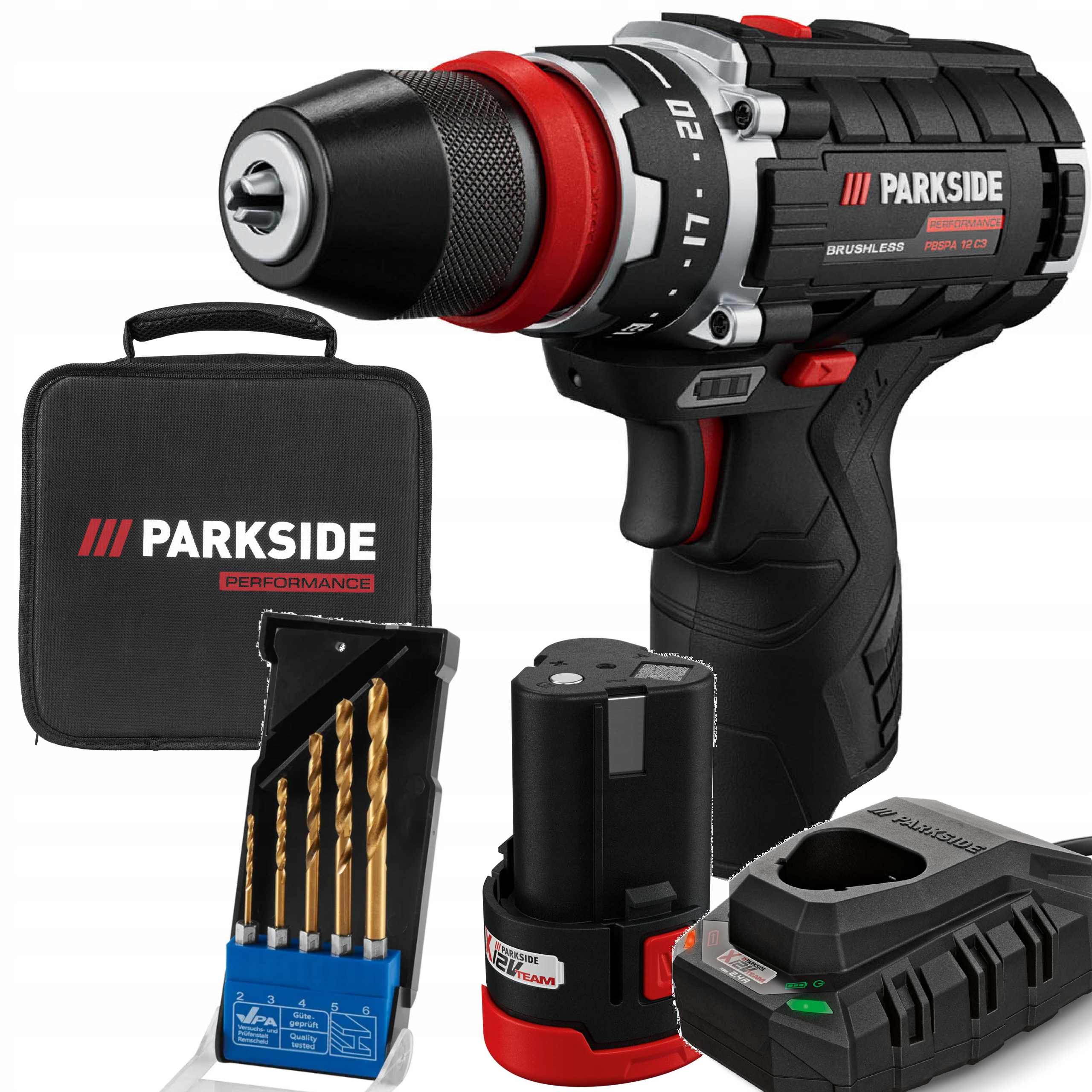 Aku Vrtačka Parkside akumulátor 2Ah 12V vrtačka Pbspa Vrtáky