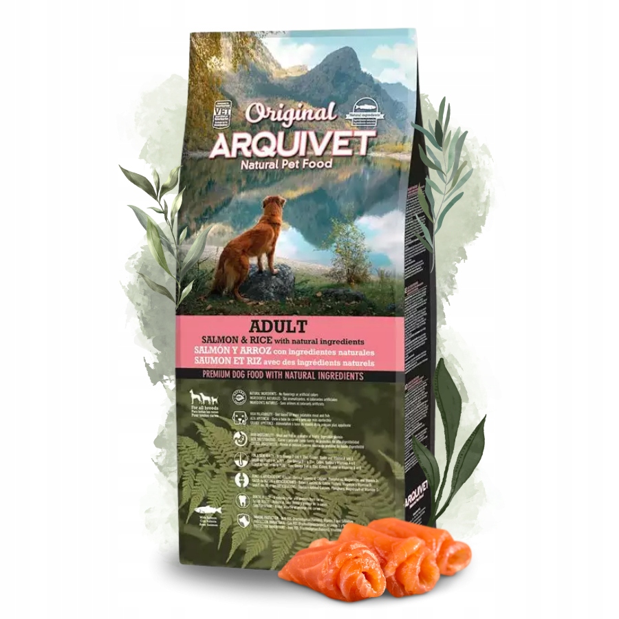 Levně Arquivet Original Adult suché krmivo pro psy Losos S Rýží 12 kg