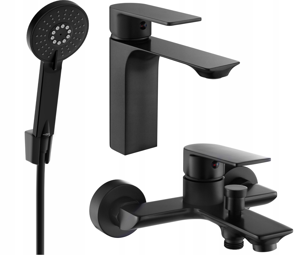 Mexen Alexa R40 Zestaw Wannowy Bateria Czarny