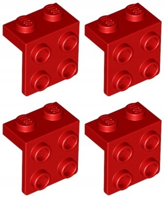 

Lego 44728 Płytka Łamana czerwona Nowa (4g) 4 szt.