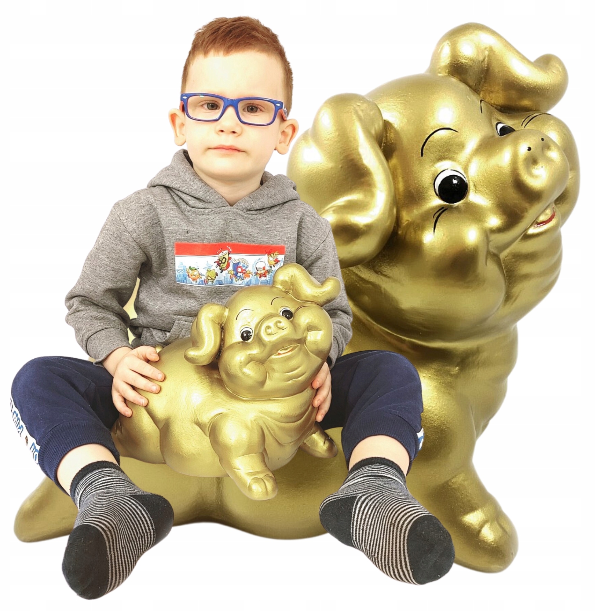 Prasátko Pokladnička Velká Zlatá dárek Svatba Svatební Hostina