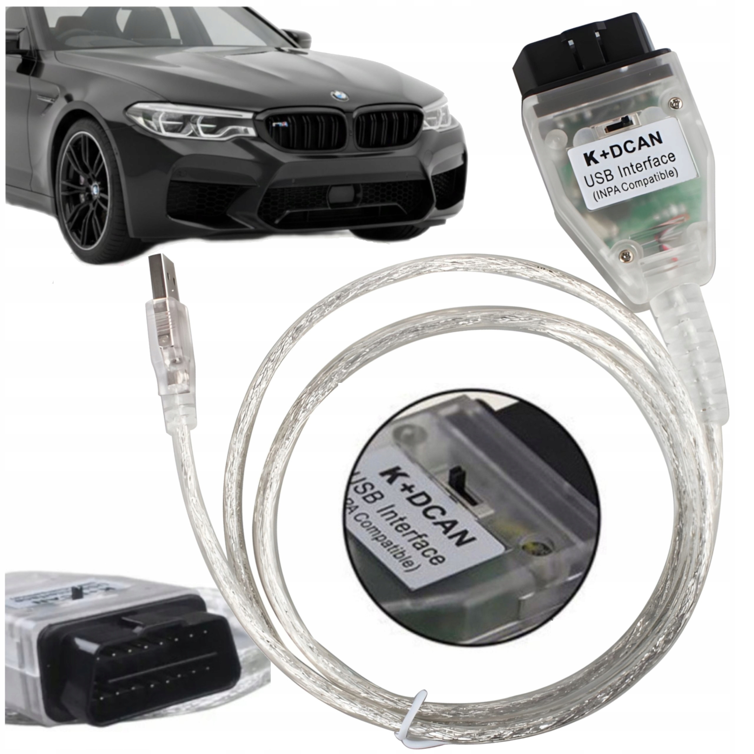 Interfejs Diagnostyczny K+dcan OBD2 Inpa Ista Do Bmw E E36 E46 E60 E90 E65