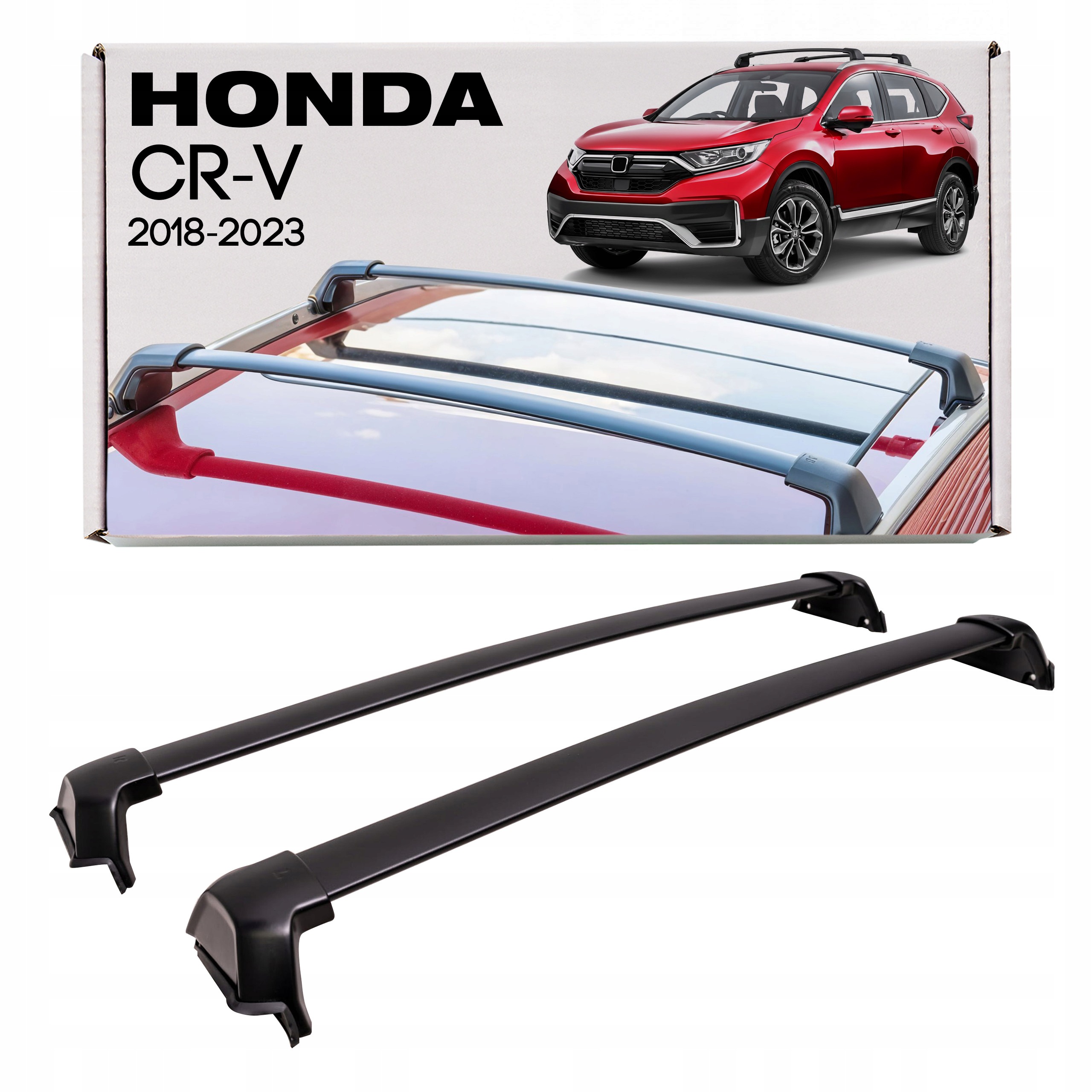 Honda Cr-v V 2018-2023 Tyče Na Strešné Lišty Čierne Oem Štýl P/n 08L04-TLA-100