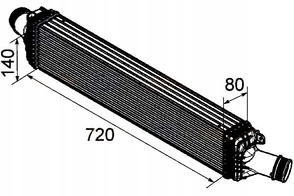 HELLA INTERCOOLER CHŁODNICA POWIETRZA DOŁADOWUJĄCE Producent części Hella