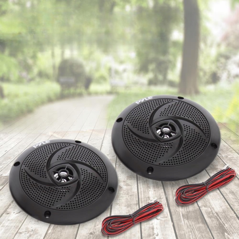 GŁOŚNIKI NISKOPROFILOWE WODOODPORNE 100 WATT 10,16CM CZARNE JACHT ŁÓDKA Kod producenta PLMRS4B