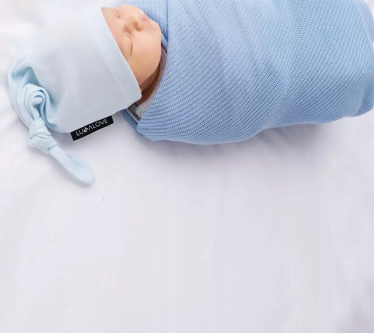 LULLALOVE KOC LETNI DZIANINOWY MGIEŁKA 90x90cm KARMEL Długość (cm) 90 cm