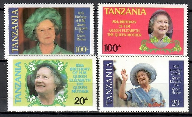 Tanzania 1985 Mi 264-267 Czyste **