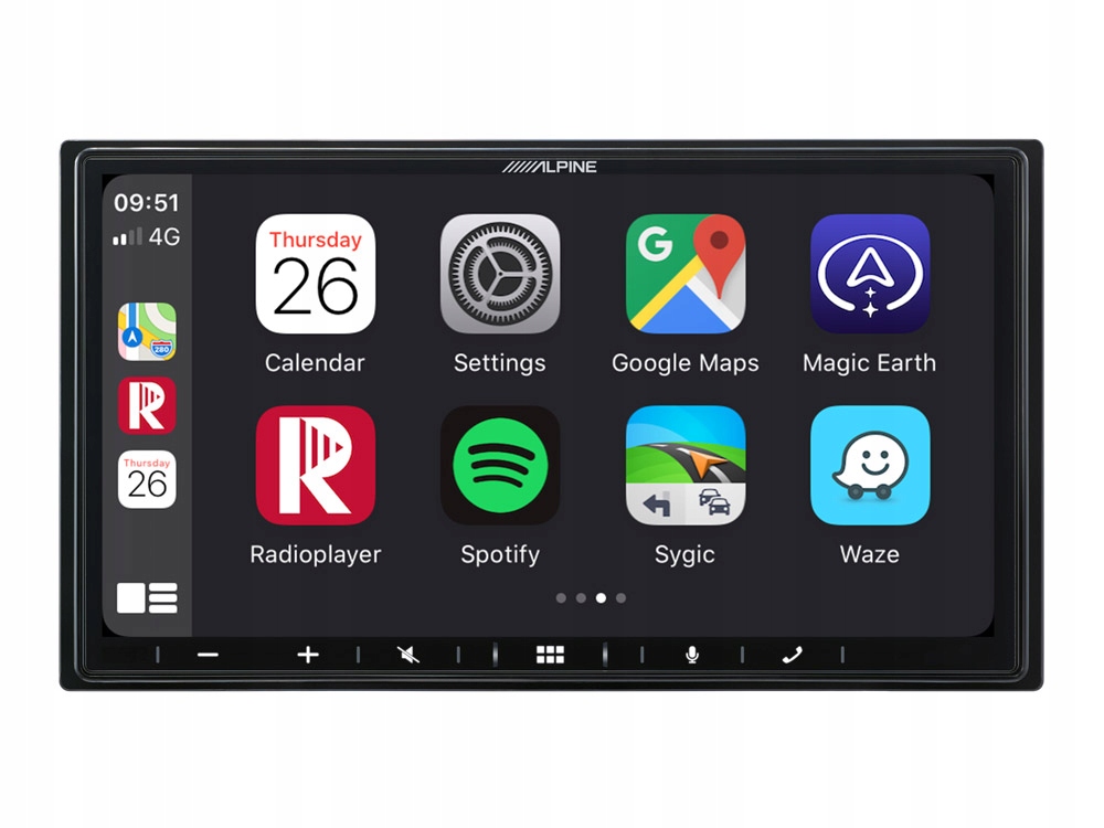 Alpine iLX-W690D Autorádio Android Auto iPhone CarPlay Zelená hora