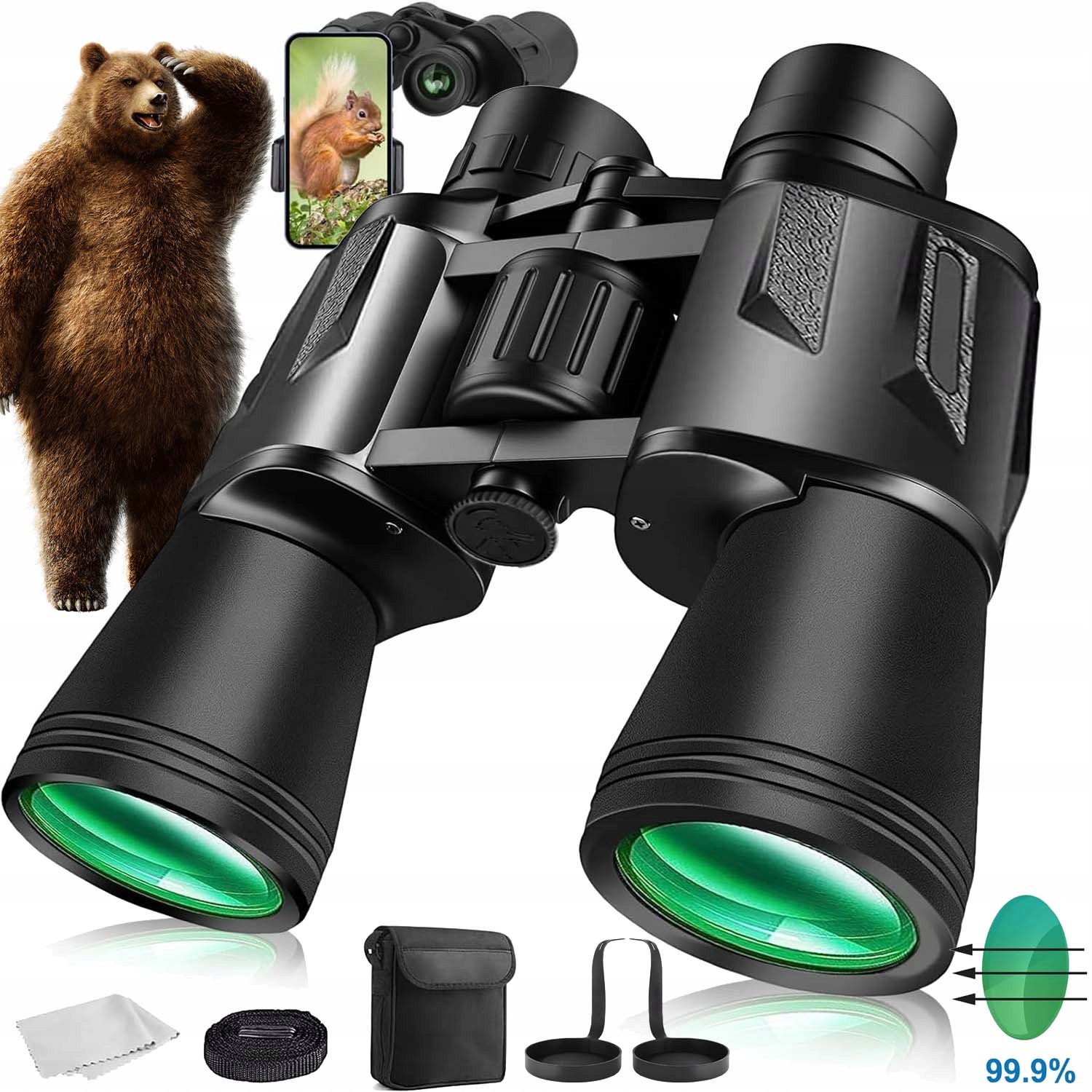 Kompaktní Turistický Dalekohled 20X50 28 MM Pouzdro Pro Dospělé I Děti