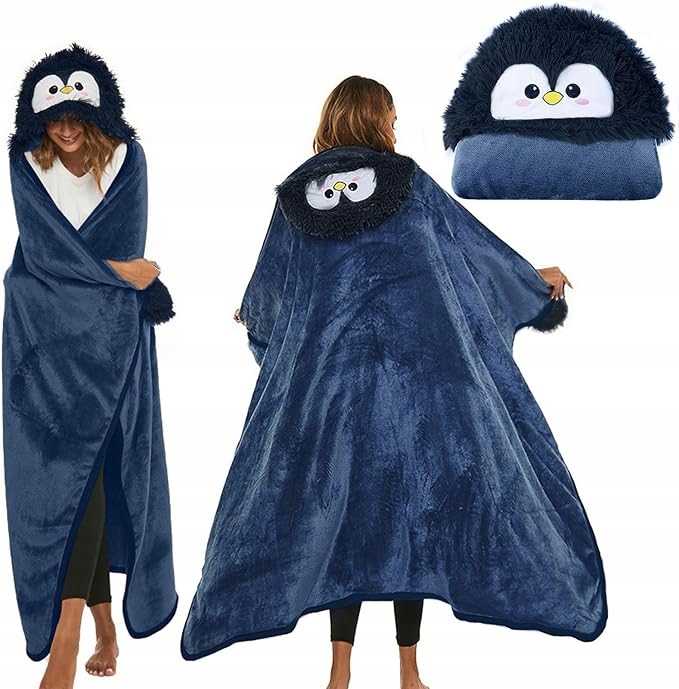 Mikinová Deka Deka S Rukávy A Kapucí Pro Ni Mikina Župan Vánoce Dárek