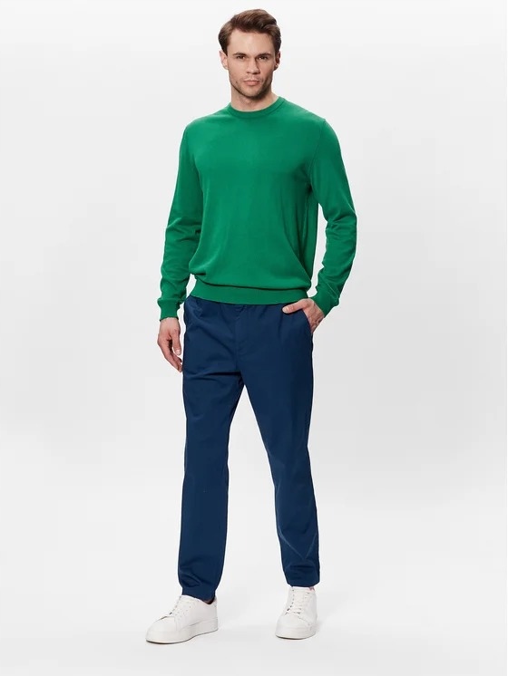 United Colors Of Benetton Modré Chinos Kalhoty Pro Každodenní Nošení 44 6F
