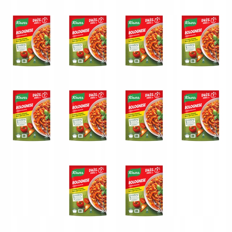 Knorr Pasta pełna smaku Bolognese z mięsem wołowym 160g X10