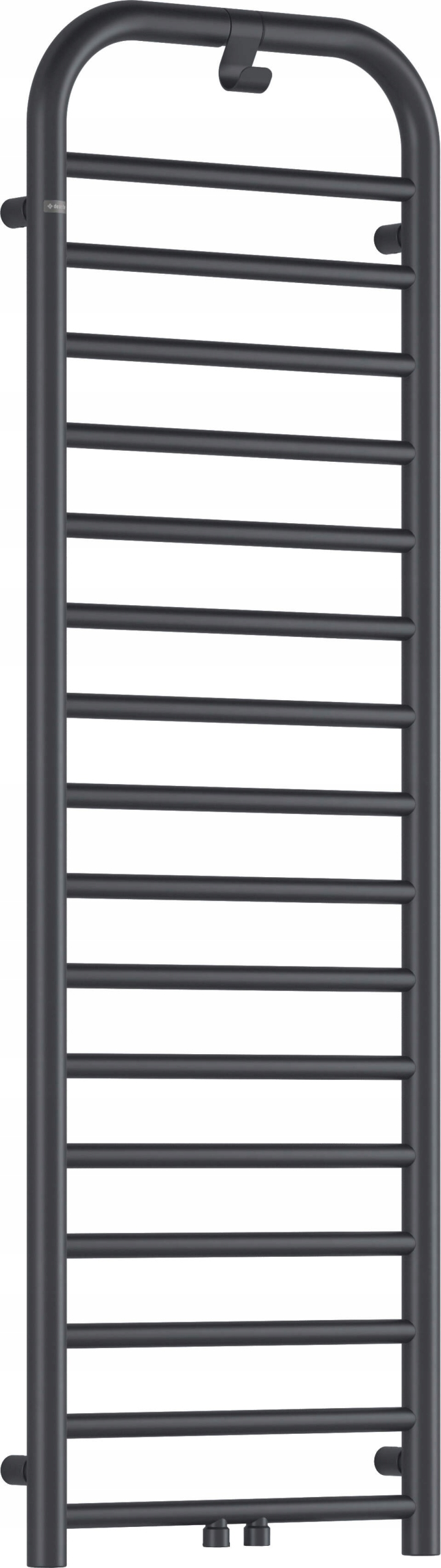 Koupelnový radiátor Žebřík 157 cm, ocel, titanium mat, 586 W, Zs
